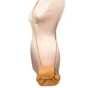 Coach Sonoma Tan Pebbled Leather Drawstring Crossbody Pouch Bag